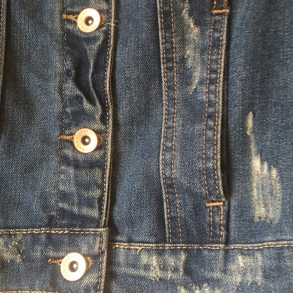 Distressed Denim Vest - Picture 6 of 6